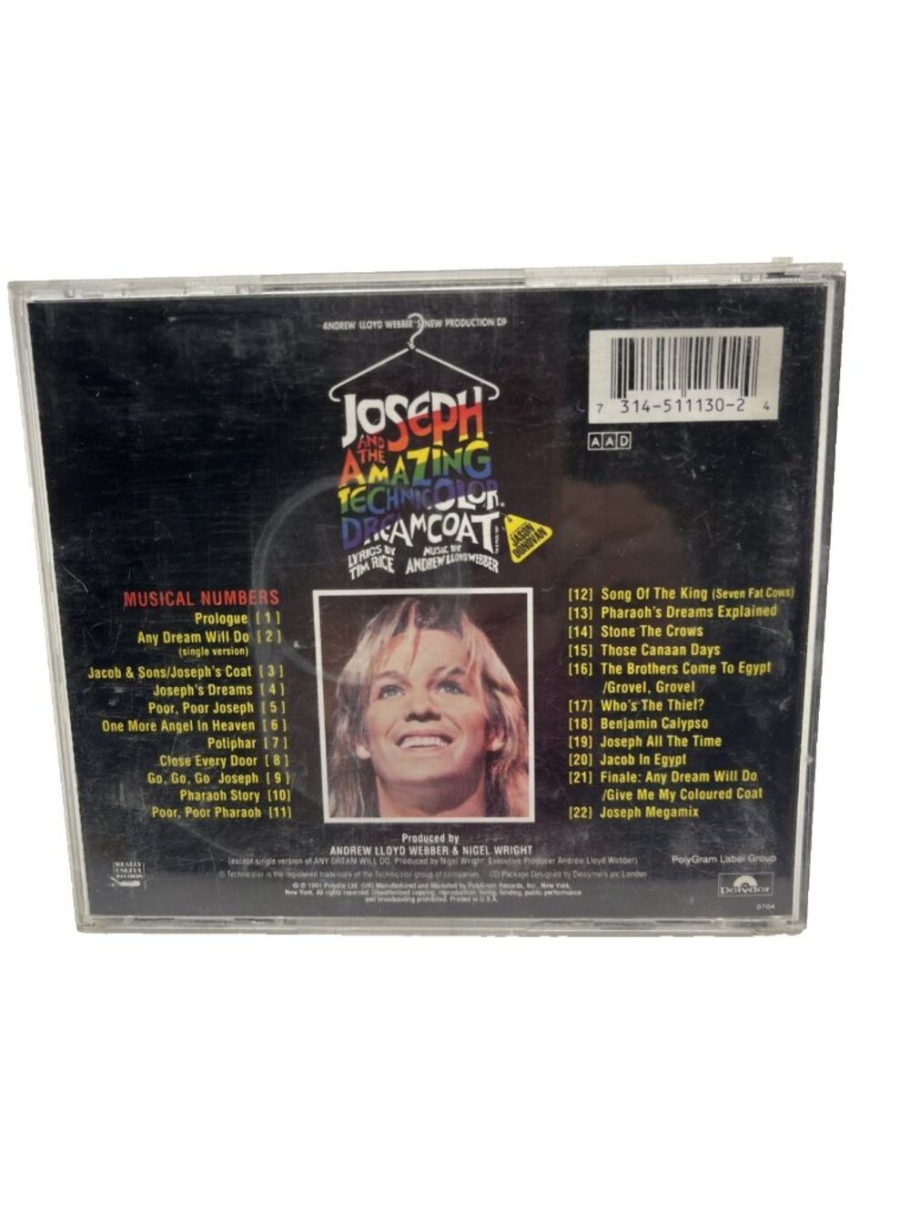 Joseph and the Amazing Technicolor Dreamcoat Soundtrack  Andrew Lloyd Webber  CD - Picture 2 of 4